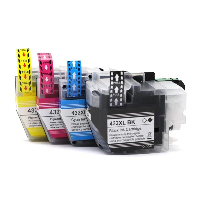 Compatible Ink Cartridges LC432XL Dye Containing Ink for Brother MFC-J5340DW MFC-J5740DW MFC-J6540DW MFC-J6740DW J6940DW Printer