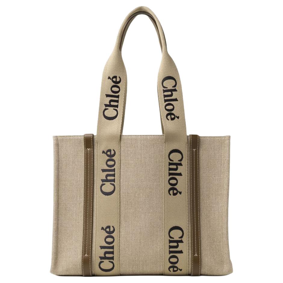

Жіноча сумка-тоут Chloe Woody з логотипом, відкрита, кольору хакі CHC23-AS383L17-20X Basic Set (Bag+Dust Bag)