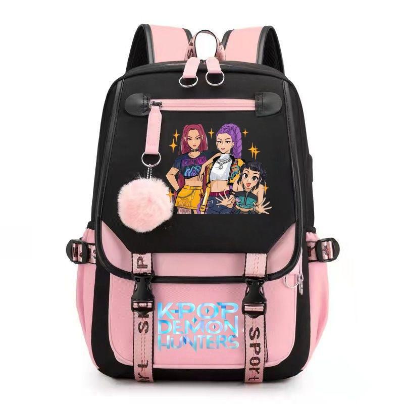 Witch Hunters Printed School Bag College Wind Large Capacity Junior High School Student Backpack