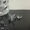 French Blue Butterfly Ring Women'S Opening Adjustable Trendy Cool Personality Niche Design High-End Ring