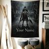 Name Custom Bloodborne Wall Tapestry Aesthetic Wall Hanging Printed Fabric Blanket Decorative Tapestries for Bedroom Living Room Home Decor