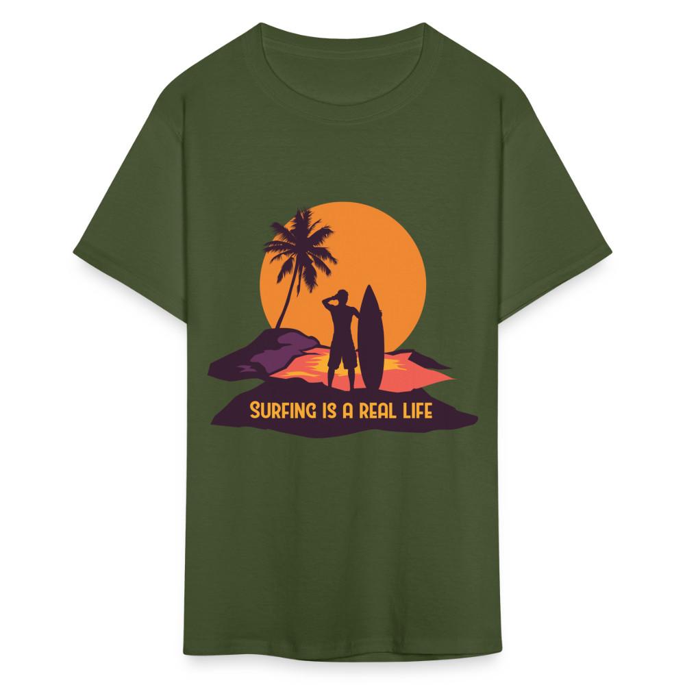 Сёрфинг - это Реальная Жизнь футболка Закат Океан Пляж Сёрфинг - это жизнь Футболка S-6XL M