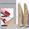 Custom Nail Files With Scale Line 100/180/180 Grit Washable Buffing Stick For Gel Polish & Cat Eye Nails Manicure Pedicure Tools