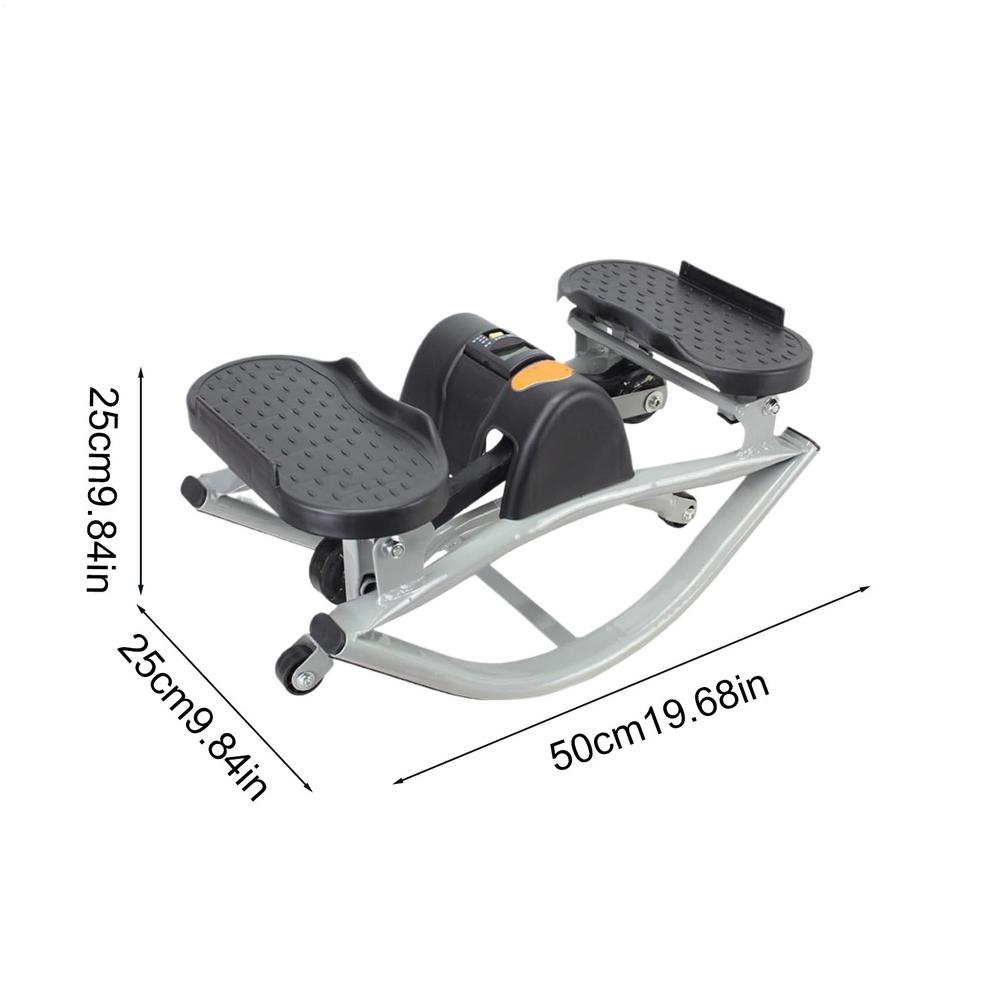 

Степпер Rock Stepper Тренажер для тренировок ног ягодиц Портативный бесшумный боковой степпер для дома квартиры общежития офиса чёрный