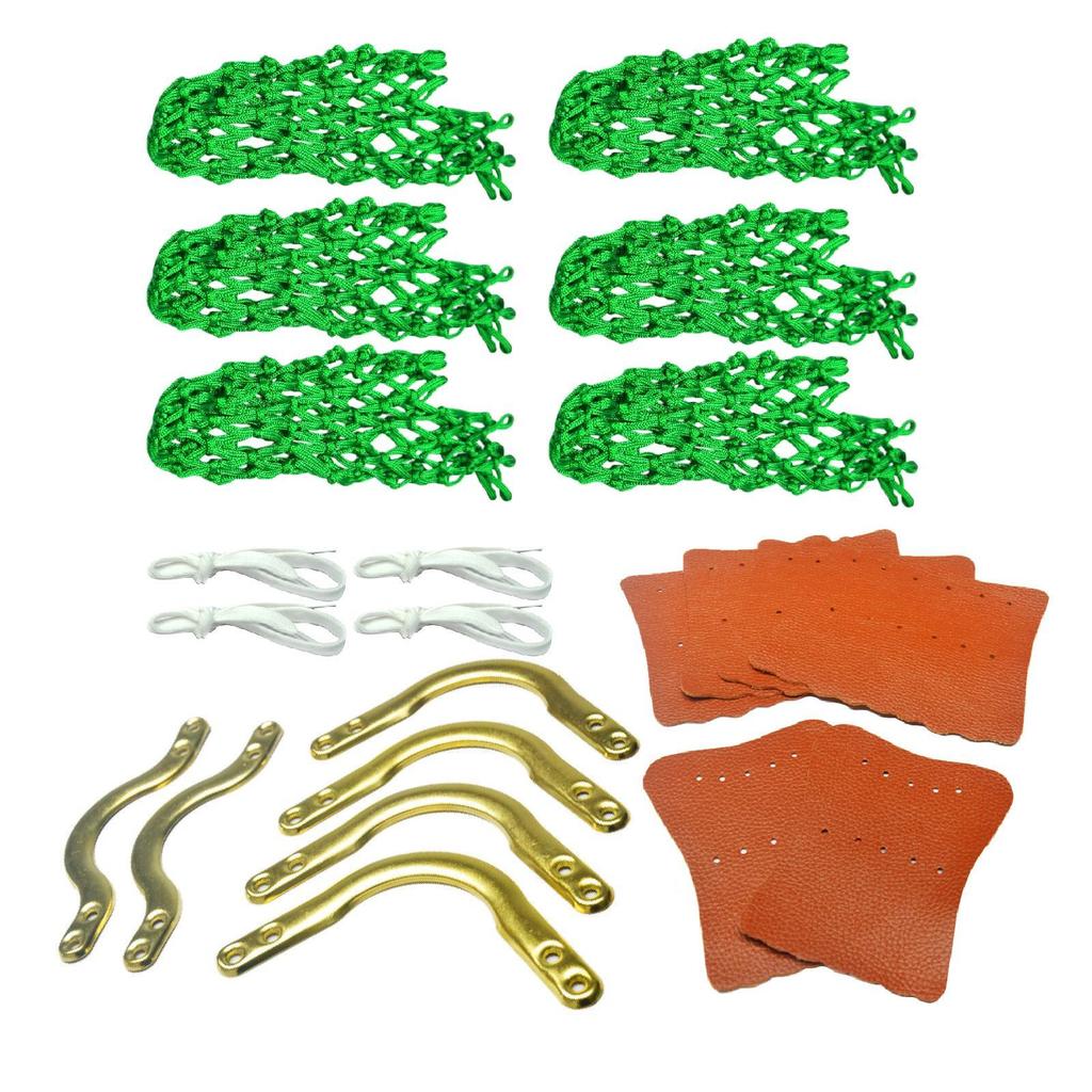 6 Stück Netz-Taschen Billard Netz-Tasche Falltasche Zubehör Snooker Schwerlast Hohlmuster Zubehör Netztaschen Billardnetze