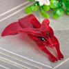 Flaming Fiery Red Fox Shape Brooch Striated Acrylic Jewelry For Lady Women Party Accessories Scarf Hat Bag Corsage Pins