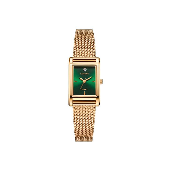 

Citizen 30 Meters Water Resistant Quartz Movement Stainless Steel Watch Women watches Green EJ6123-81W EJ6123-81W