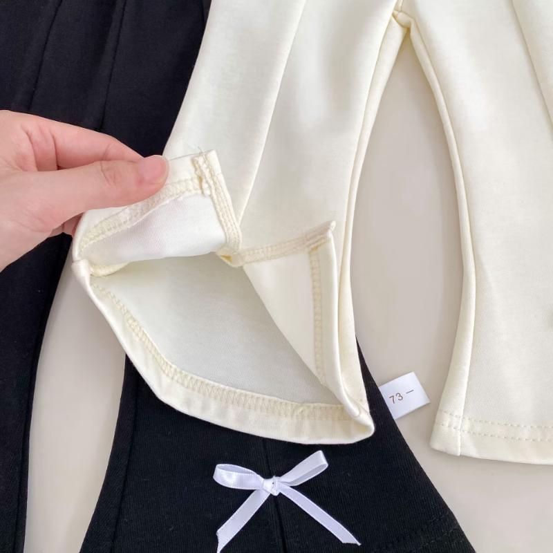 Baby Girls' Stylish Bow Flared Casual Pants