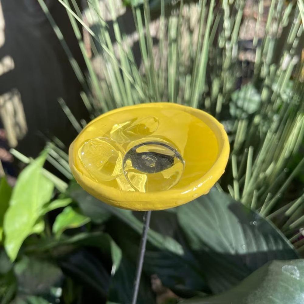 

Metal Flower Butterfly Mixer Colorful Stakes Hummingbird Water Cup Small Animals жовтий