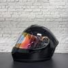 ORZ-Night Vision Single Lens Full Face Helmet Lightweight Breathable Motorcycle Racing Anti Glare Night Riding Crash Helmet