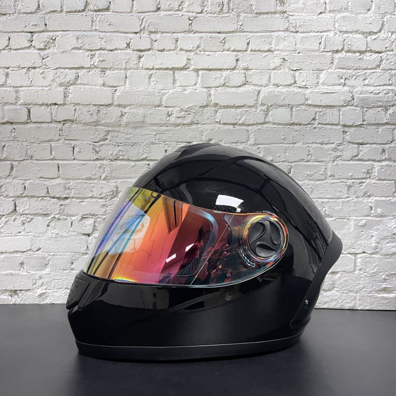 ORZ-Night Vision Single Lens Full Face Helmet Lightweight Breathable Motorcycle Racing Anti Glare Night Riding Crash Helmet