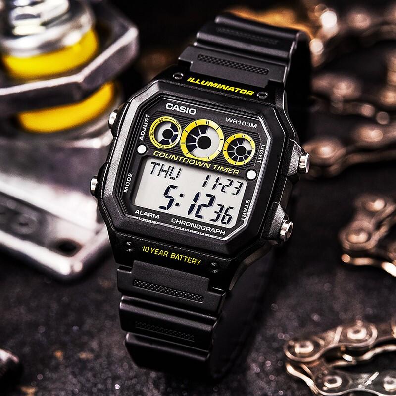 Casio Men YOUTH Black Watch AE-1300WH-1A AE-1300WH-1A