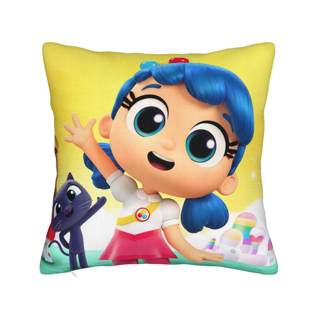 True Rainbows Kingdoms Cartoon Pillowcase Polyester Cushion Cover Decorations Throw Pillow Case Cover Home Zippered 45X45cm