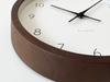 KATOMOKU Muku Clock 7 Brown Wall Clock Continuous Second Hand Radio km-60BRRCS 306mm (SKP Clock)