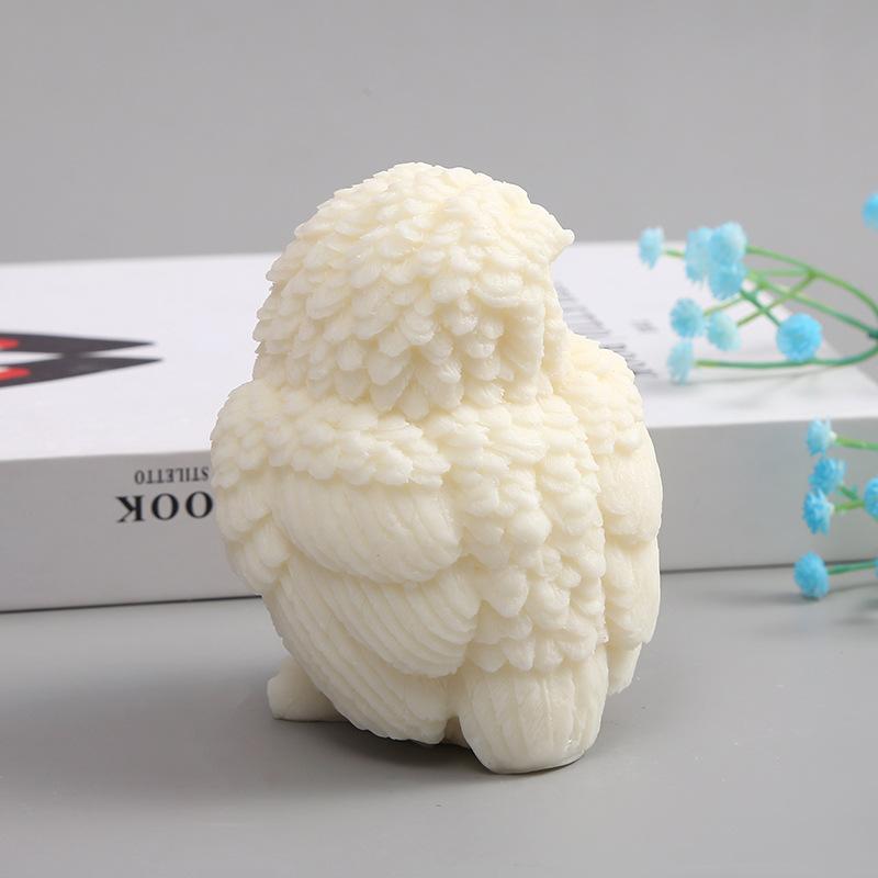 Large Owl Silicone Molds 3D Cute Owl Scented Candle Soap Plaster Crafts Resin Mold DIY Animal Decorative Art Making Tools