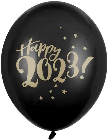 Balony 30Cm Happy 2023! Pastel Black 1Szt.