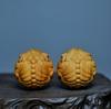 Cypress Wood Lion Head Pixiu Hand Massage Ball for Seniors
