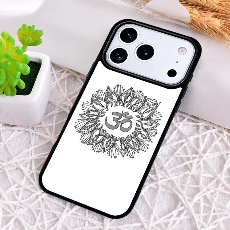 Yoga Om Namaste Mandala Colourful Design Shockproof Phone Case for iPhone 17 Air 16e 15 11 12 14 13 Pro Max Cover Coque