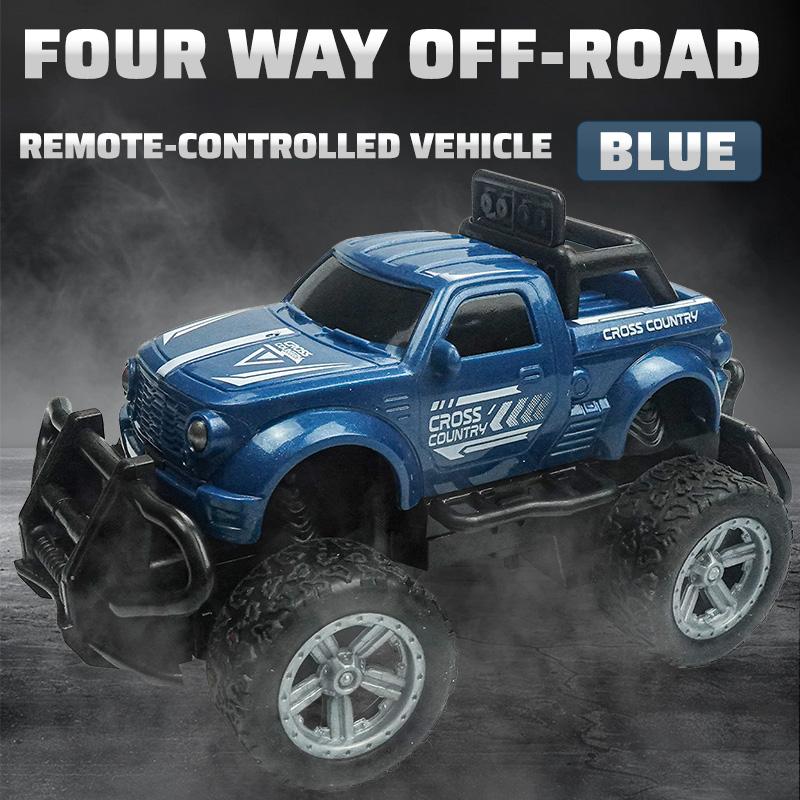 Радиоуправляемая внедорожная игрушечная машина, перезаряжаемая, полный привод, сплав, альпинистская машина, высокоскоростная радиоуправляемая машина синий
