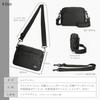 [BLUE SINCERE] Men's Water-Repellent, Lightweight Shoulder Bag with 7 Pockets, Flapless Design, Crossbody/One-Shoulder Bag, Anti-Magnetic, RFID, and A