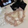 Female Spring and Summer Sexy Lace Transparent Mesh Yarn Low Waist Triangle Briefs
