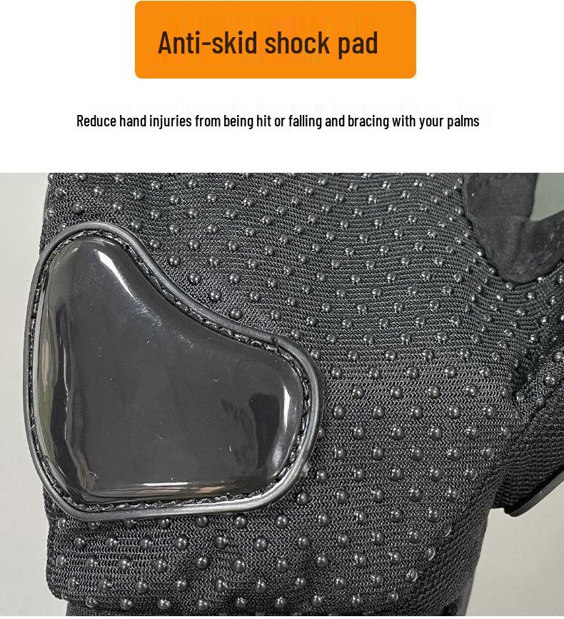 Luvas Antiderrapantes de Toque com Dedos Inteiros para Motociclismo e Corrida para Off-road, Equitação e Veículos Elétricos