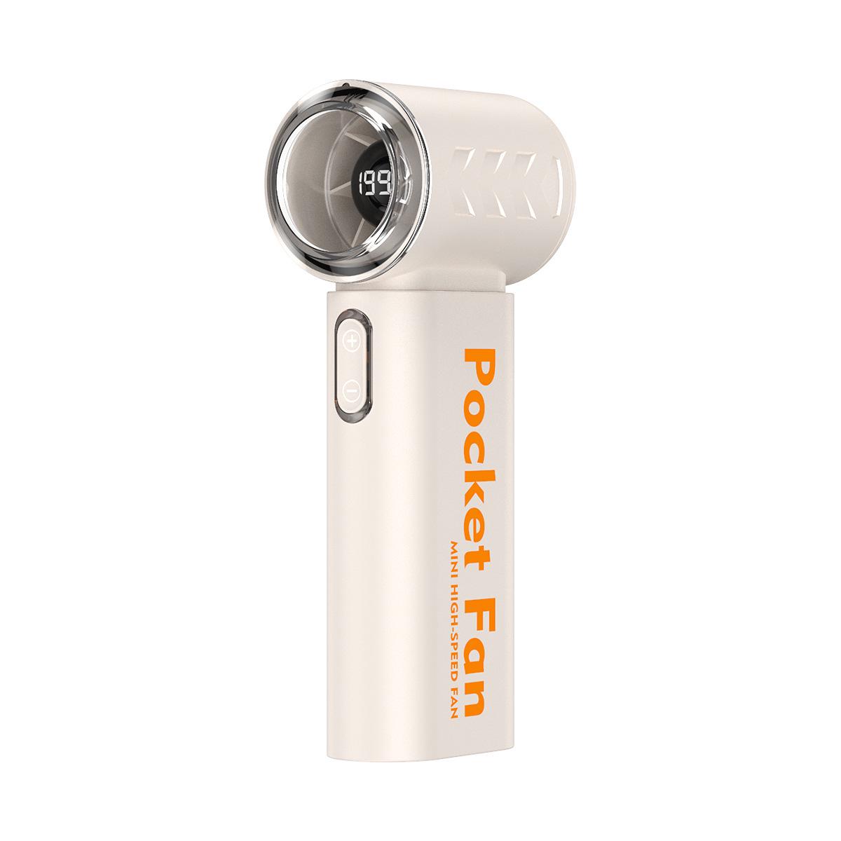 

Mini High-Speed Handheld Fan with 199 Speed Levels for Strong Outdoor Wind 138*58*40mm бежевый