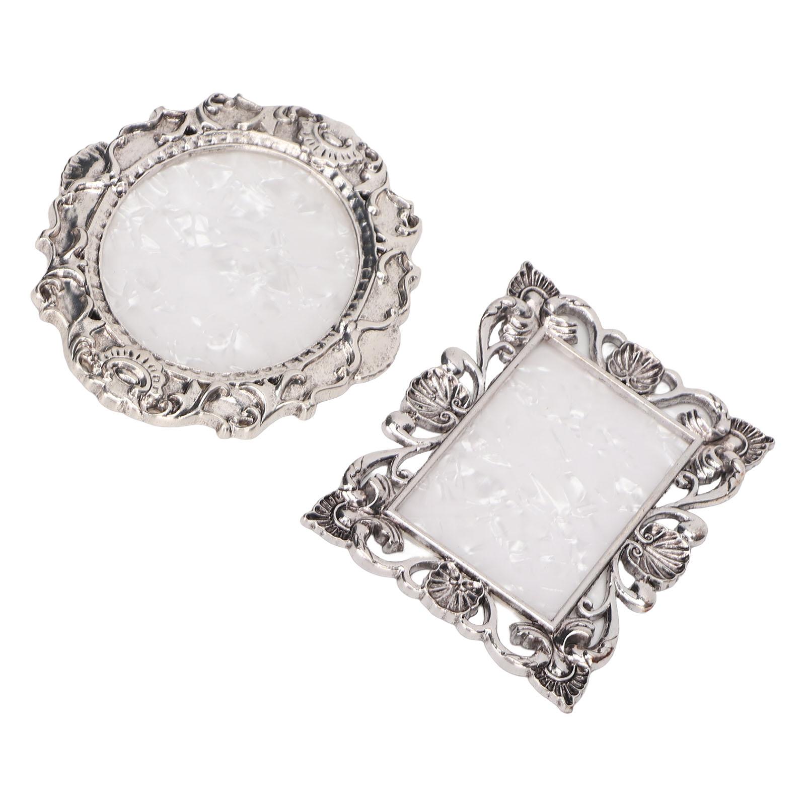 

Палитра для дизайна ногтей, цветная медная смола, винтажная круглая, прямоугольная, многофункциональная смола для ногтей