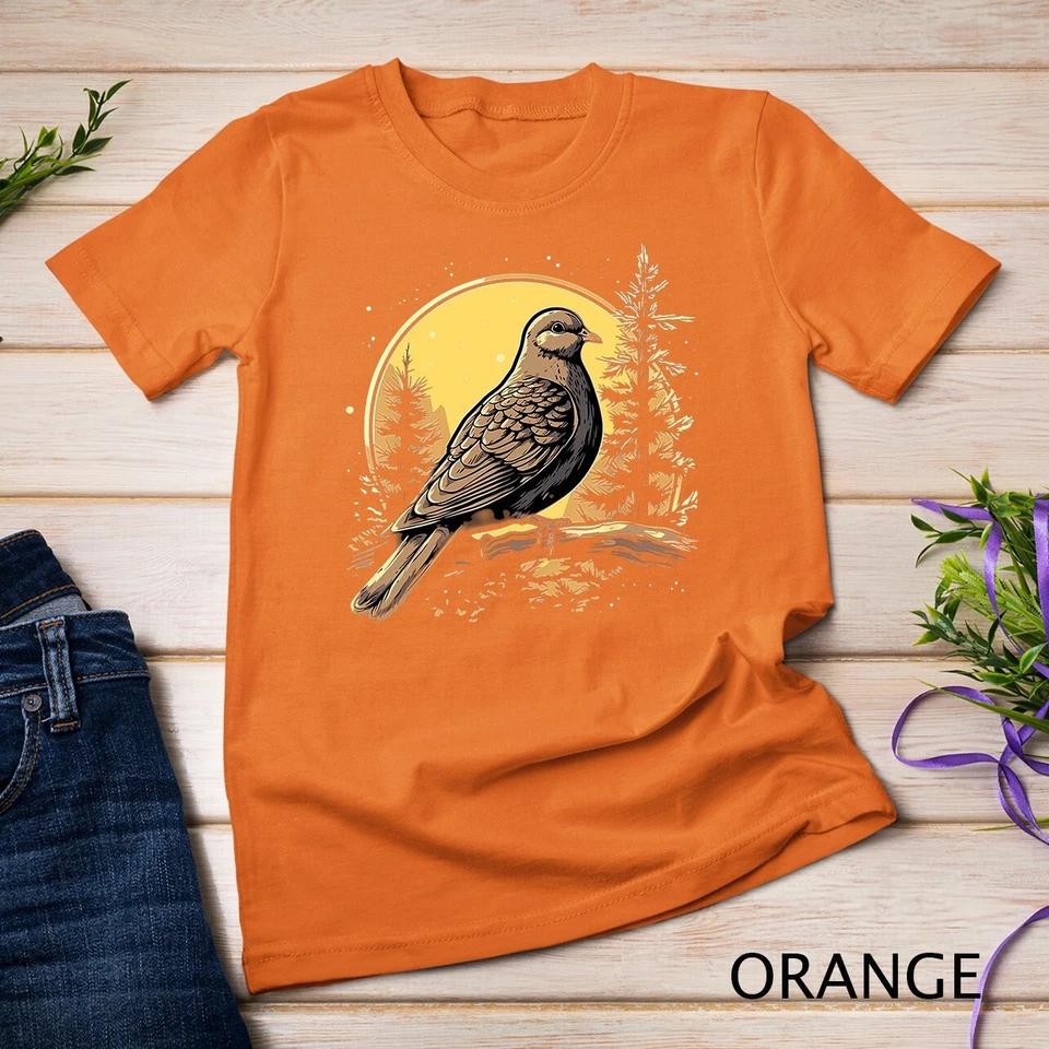 Retro Style Mourning Dove T-Shirt Unisex T-shirt 6 S