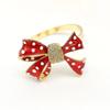 Christmas Red Bow Table Napkin Rings Metal Napkin Holder,for Christmas Home Decoration Table Decoration and Accessories