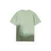 Li Ning Sports Basketball Collection T Shirts Men's Green Crew Neck Moderate Straight Fit AHSR951-2