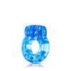 Vibrating Cockring - STAY HARD - Blue - Reusable - 60 Minutes of Vibration - For Adults
