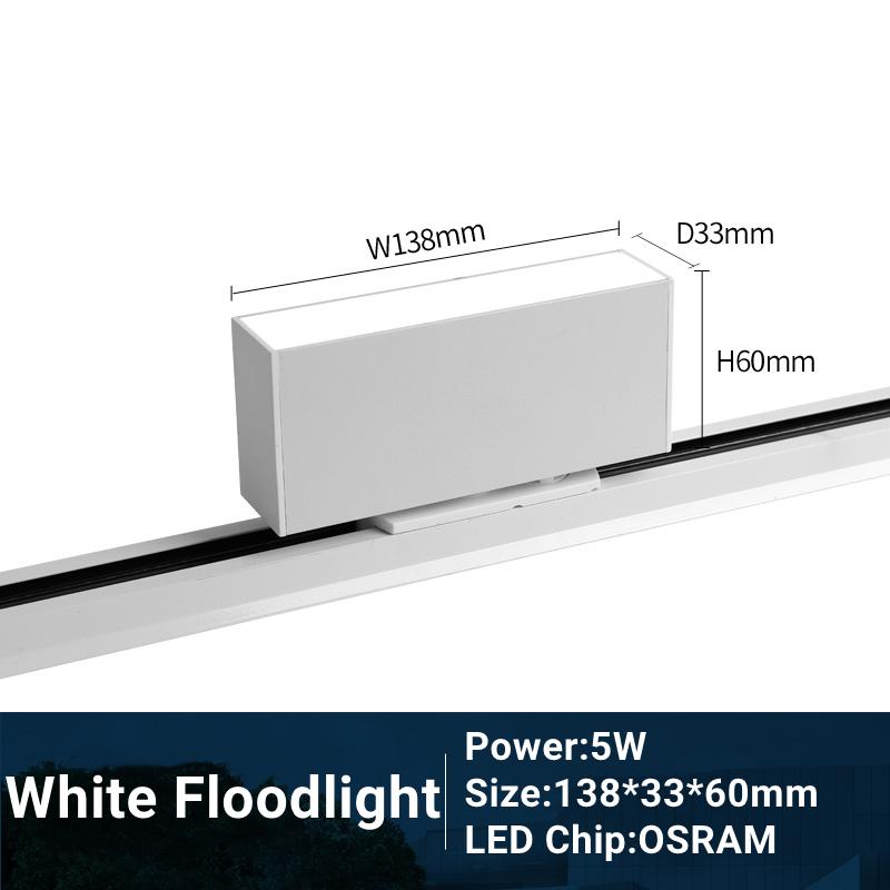 Modern LED Track Light 110/220V Adjustable 10/20W COB Ceiling Grille Spot Lamp Aisle Store Shop Linear Fill Rail Lighting System