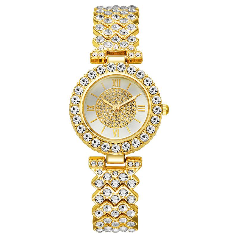 Fashion Rhinestone Women's Watch Roma Scale Dial Bracelet Quartz Watches Reloj Mujer Relogio Feminino