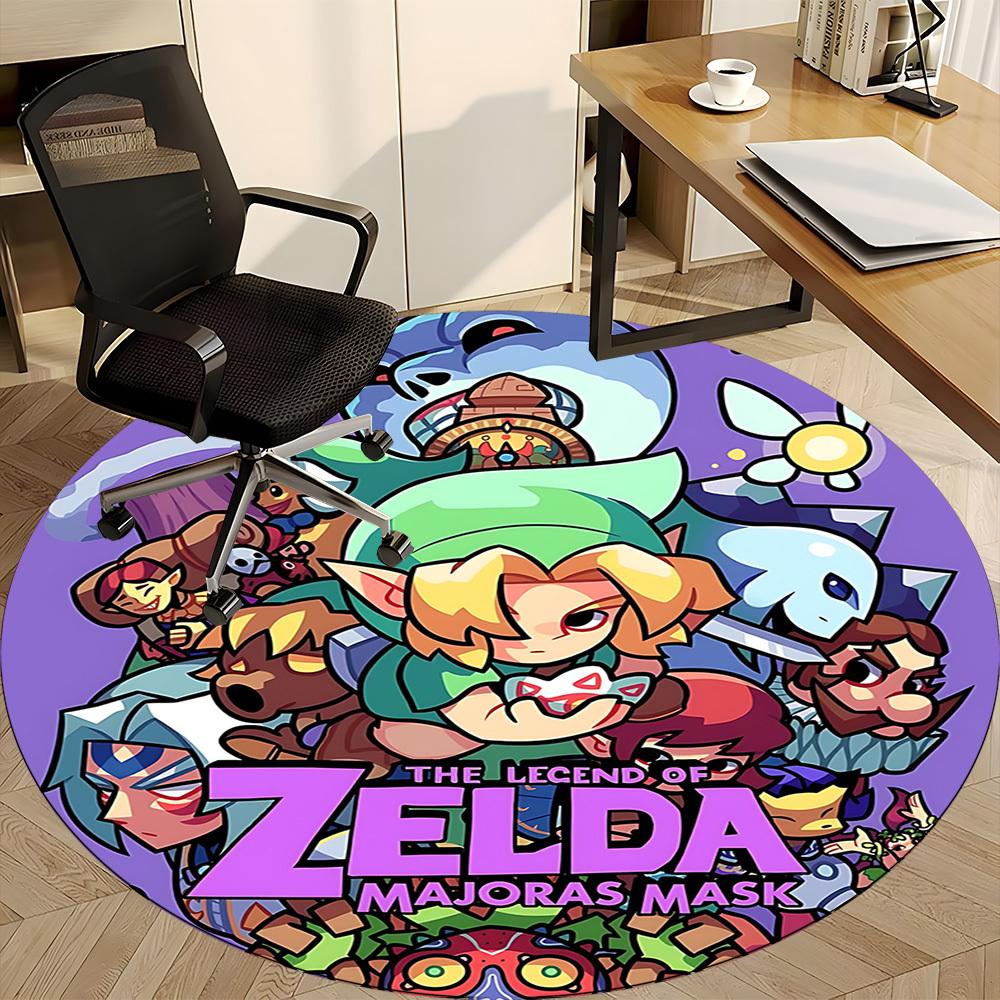 1pc Legend Zelda Office Round Area Rug, Under Office Chairs Bedroom Living Room Home Decor  a1016244