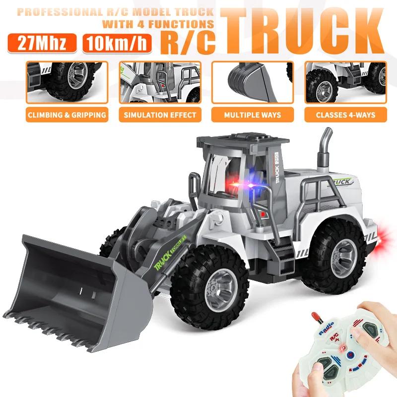 1/30 RC Excavator Engineering Car Remote Control Truck RC Model Car Toys Cars Engineering Eletric Vehicles Bulldozer Truck Model