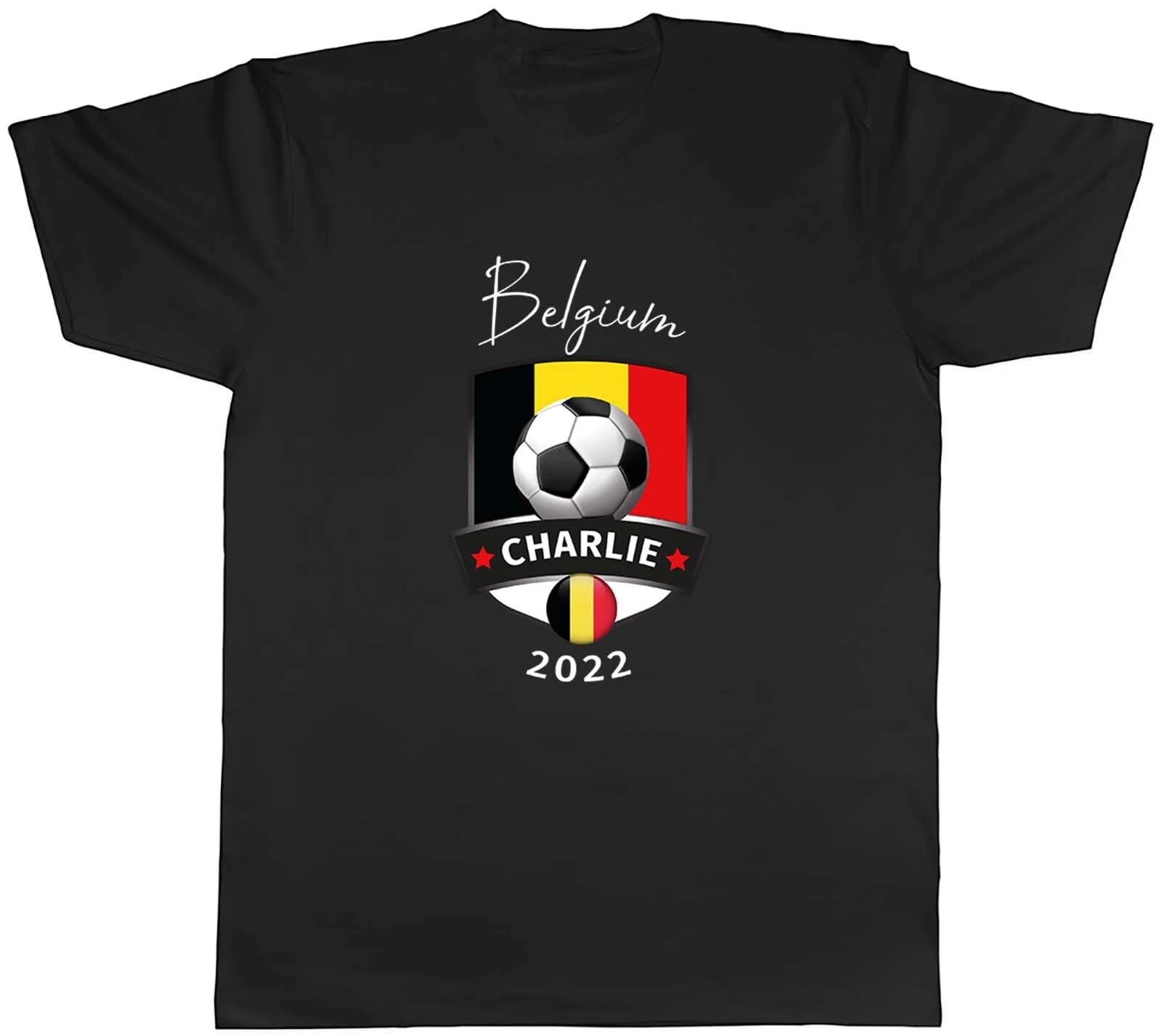 Personalised Mens T Shirt Belgium Football World Cup Unisex Tee Gift XL
