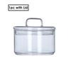 1Pcs Heat Resistant Glass Bowl Stackabe Round Fruit Salad Bowls Clear Kitchen Food Storage Container Salad Bowl Tableware