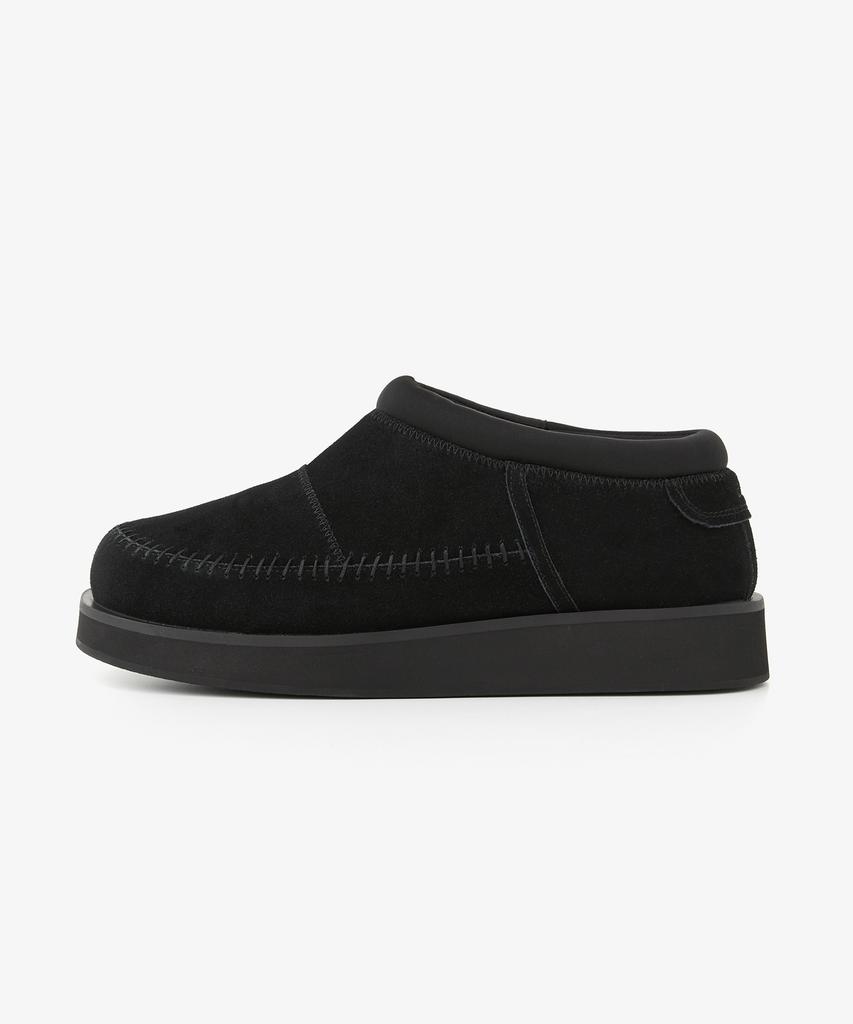 Romantic Move Croco Winter Shoes R24U003 (Black Suede)
