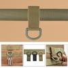 D-Rings Clip with Hook for Backpacks Accessory Tactic Webbing Attachment Strap D-Rings Adaptor for Bag Waist Key Holder