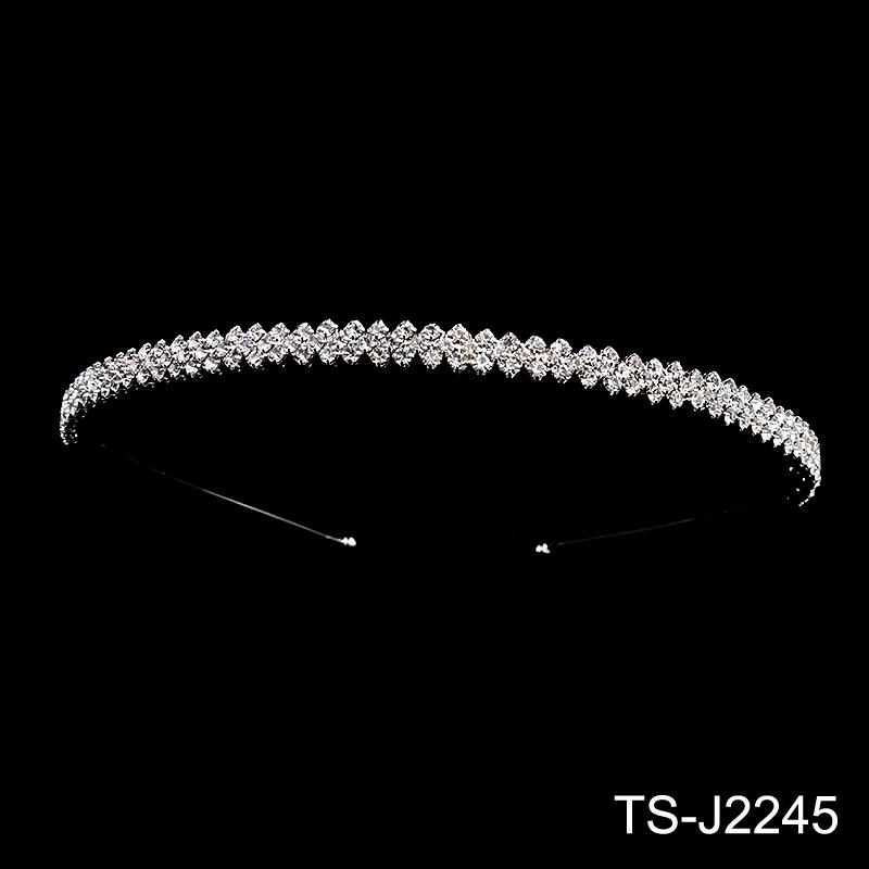 Fashion Rhinestone Bridal Tiara Headpiece Silver Crystal Wedding Hair Accessories Women Birthday Party Rhinestone Crowns