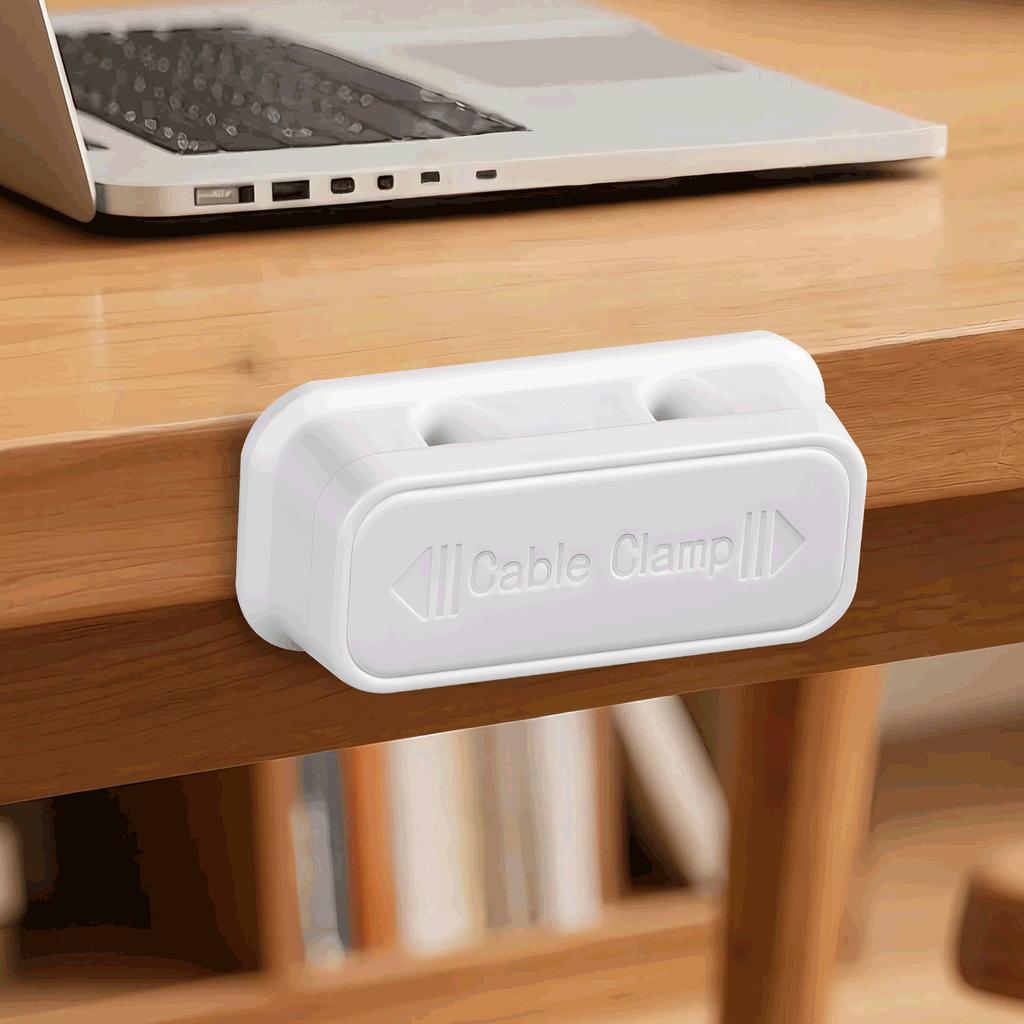 Magnetic Dual-Port Cable Organiser for Desktop or Wall Mounting