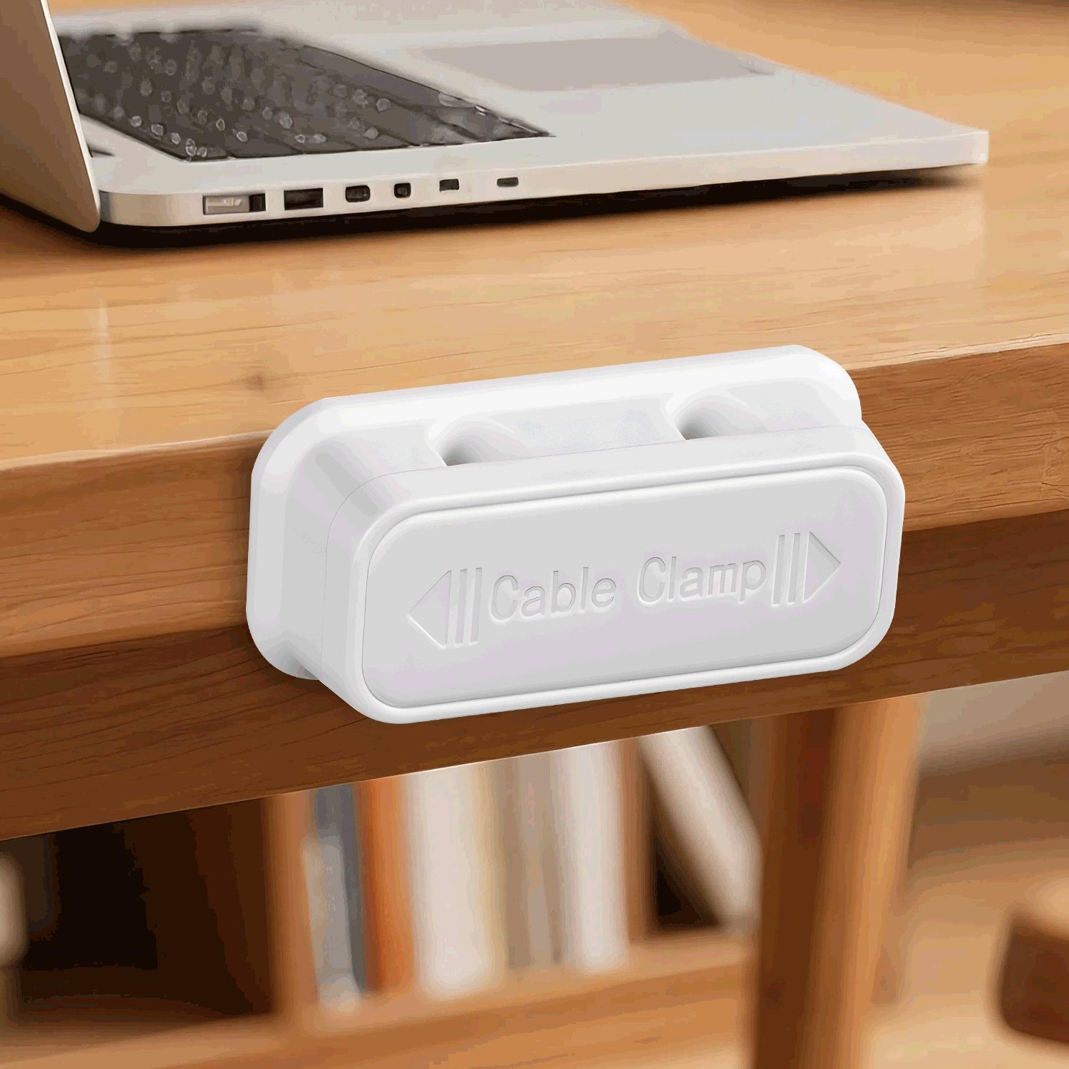 

Магнитный органайзер для кабелей с двумя портами для настольного или настенного крепления Bare packaging белый