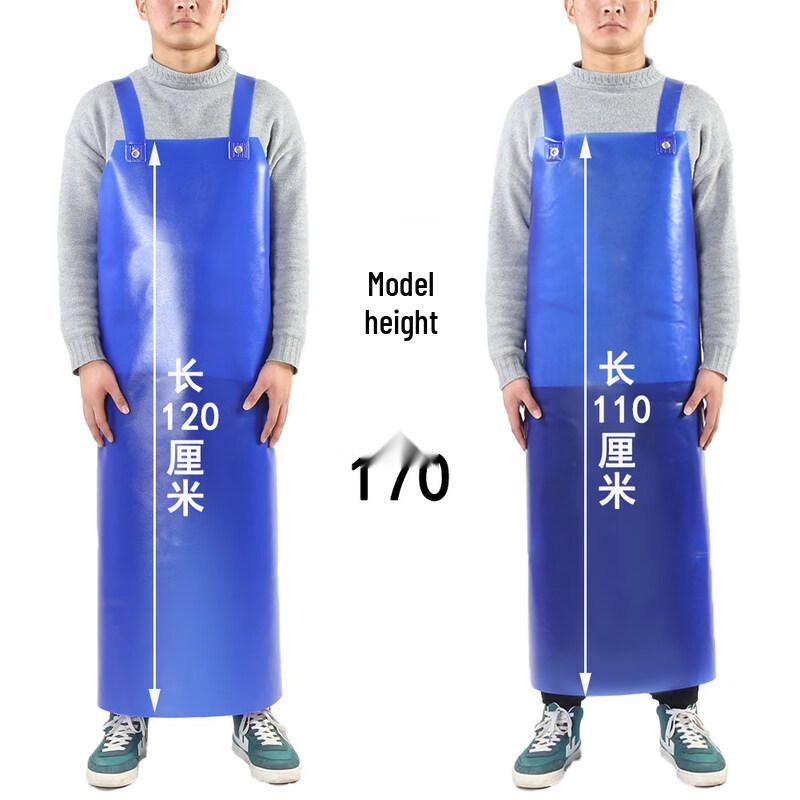 Verdickte Lange Wasserdichte Ölbeständige PVC-Schürze