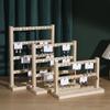 Creative Jewelry Storage Rack Wooden Bathroom Shelf Jewelry Display Stand  Stall Stand