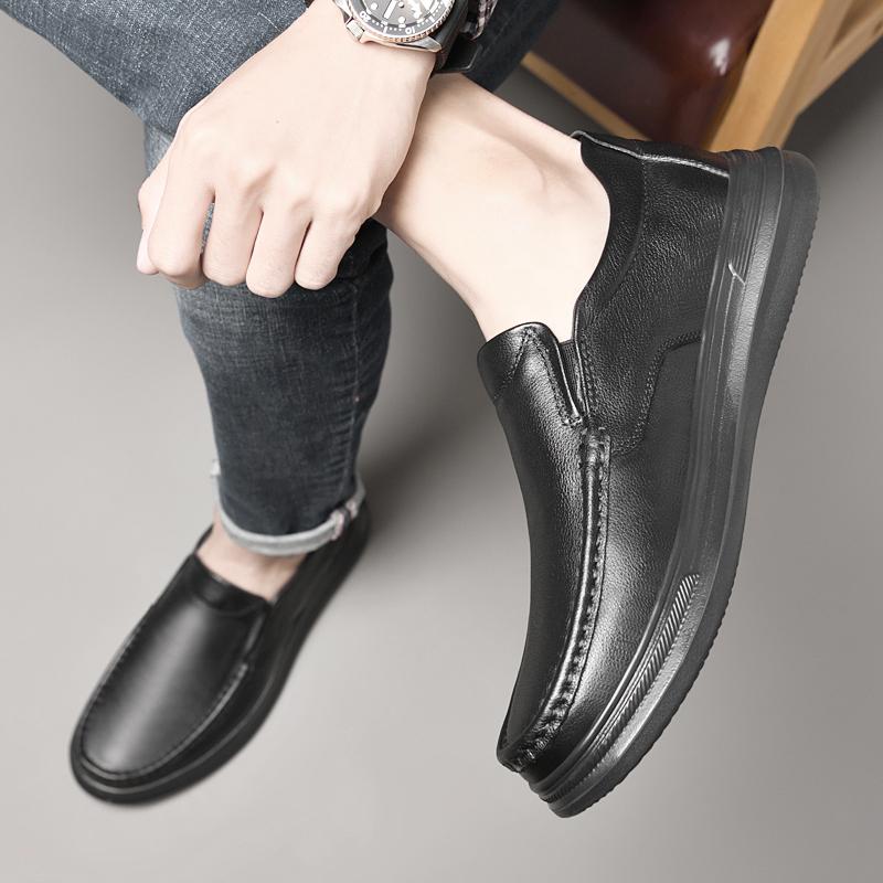 Mocasini versatili pentru bărbați, pantofi sport respirabili pentru bărbați, pantofi casual din piele naturală pentru bărbați, încălțăminte clasică confortabilă slip-on pentru bărbați