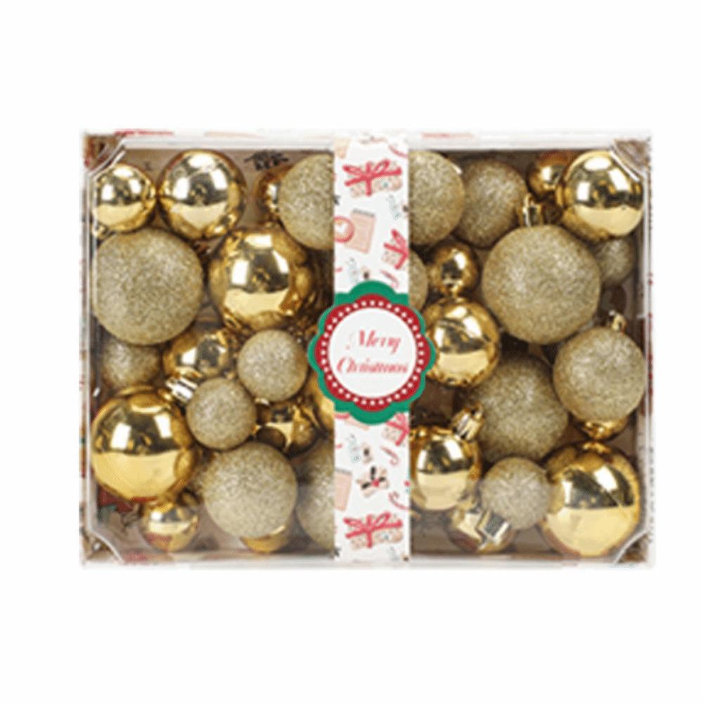 42Pcs 3/4/5cm Christmas Balls Set Creative Xmas Tree Pendants  Happy New Year Decoration