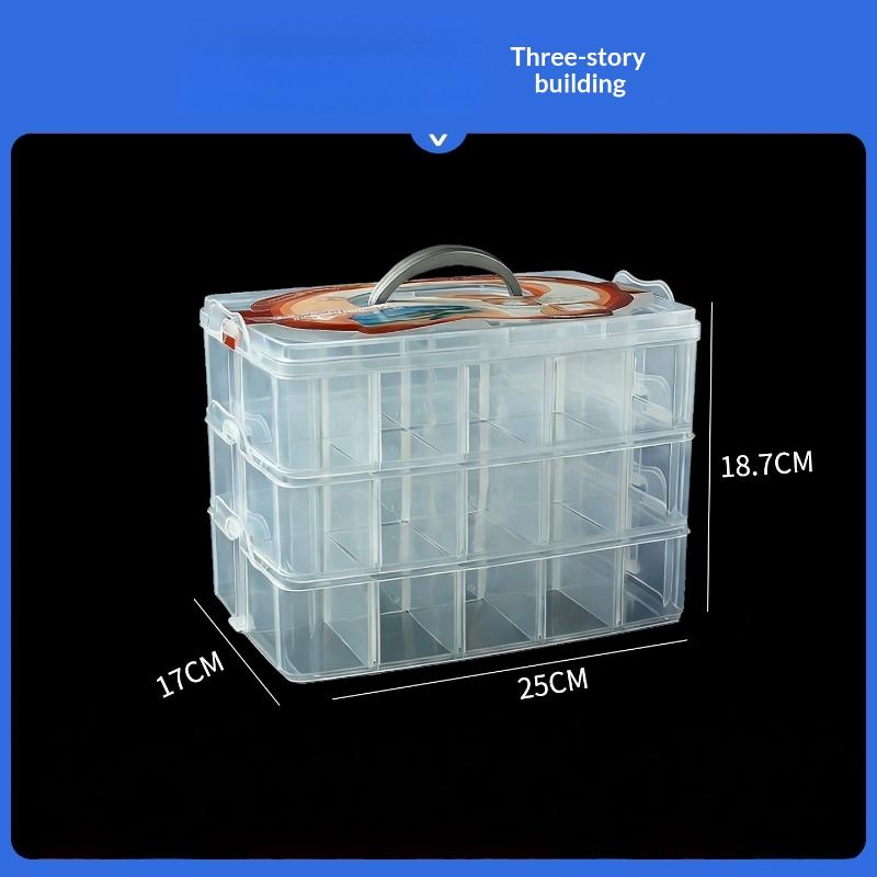 1/3 Stuks Sieraden Oorbellen Doos Container 15/18/24/28/30/36 Vakjes Transparante Plastic Compartiment Doos Schroef Gereedschap Opbergdozen