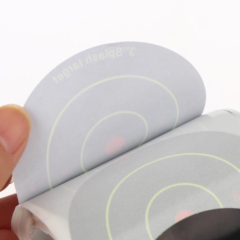 Self Adhesive Splash Shooting Target Paper Square Shape for Portable Outdoor Hunting Training Practice