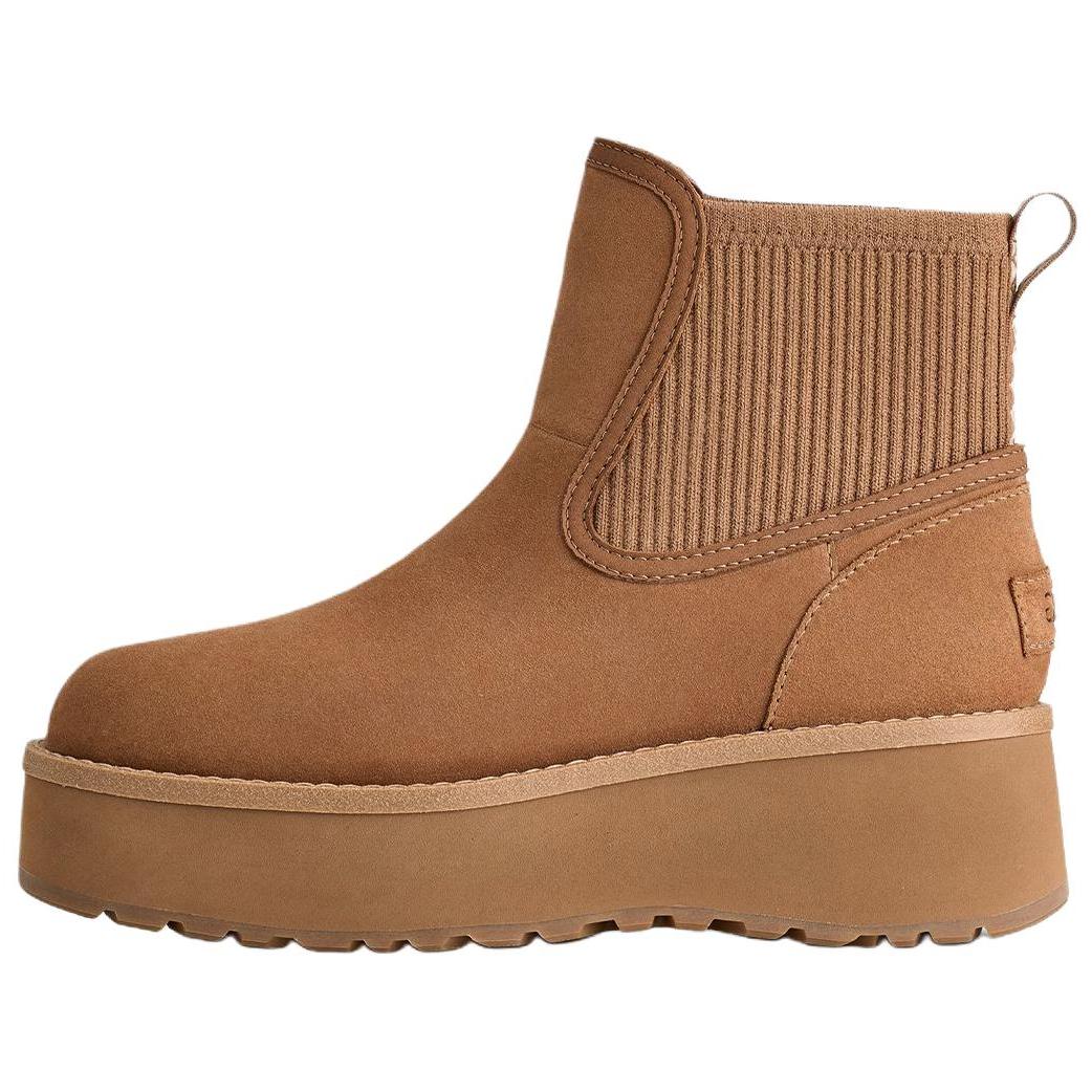 

UGG Cityfunc Кожа спилка коровы Универсальные Удобные Ботинки челси 5,1 см Женские ботинки Коричневый 1173258-CHE 38